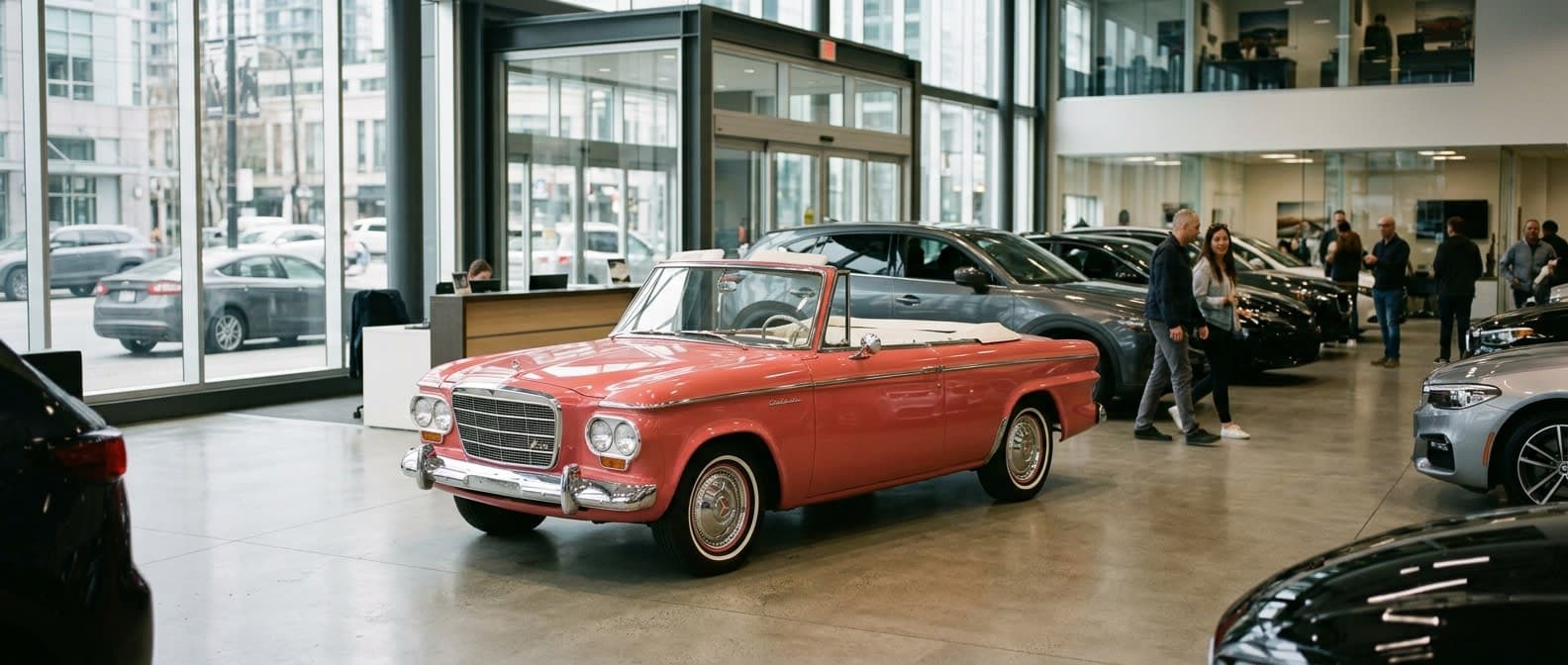 Vintage Studebaker Lark Offers a Colorful Escape from Modern Monochrome