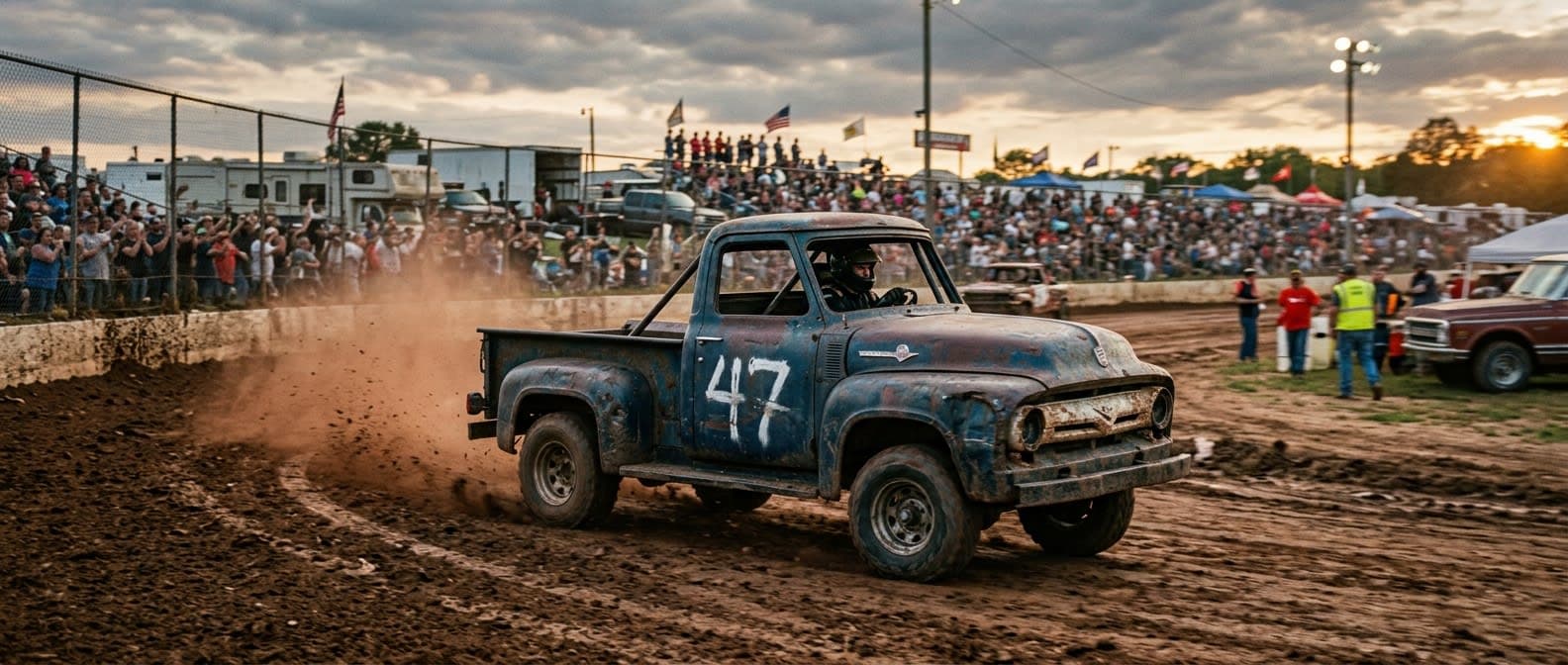 Vintage Ford Pickup Captures the Gritty Soul of American Grassroots Racing